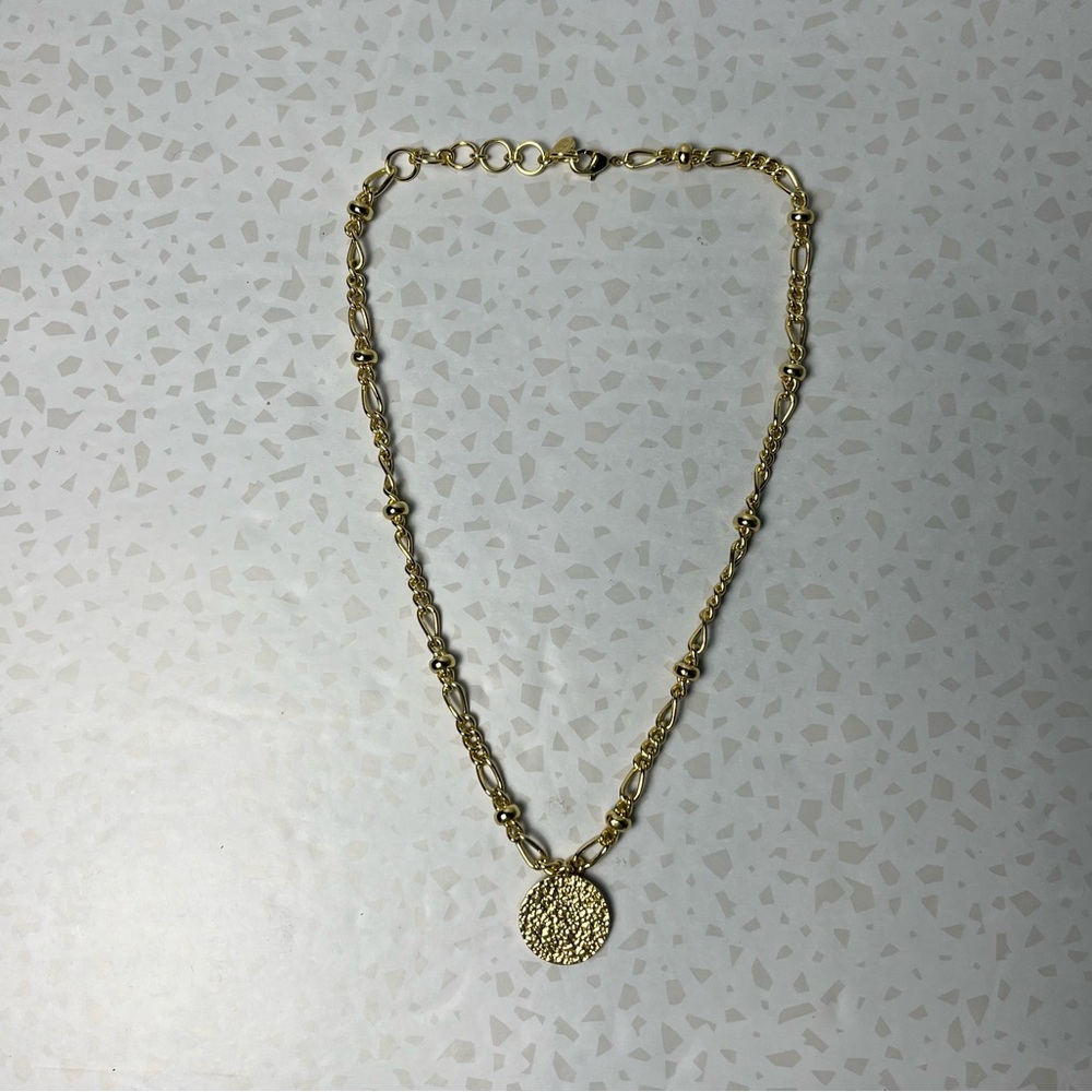Gorjana Gold Tone Coin Pendant Necklace